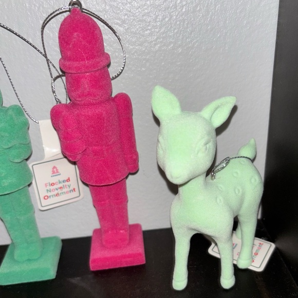 Target Bullseye Playground Flocked Ornaments - Picture 10 of 14